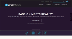 Desktop Screenshot of luccimusic.com